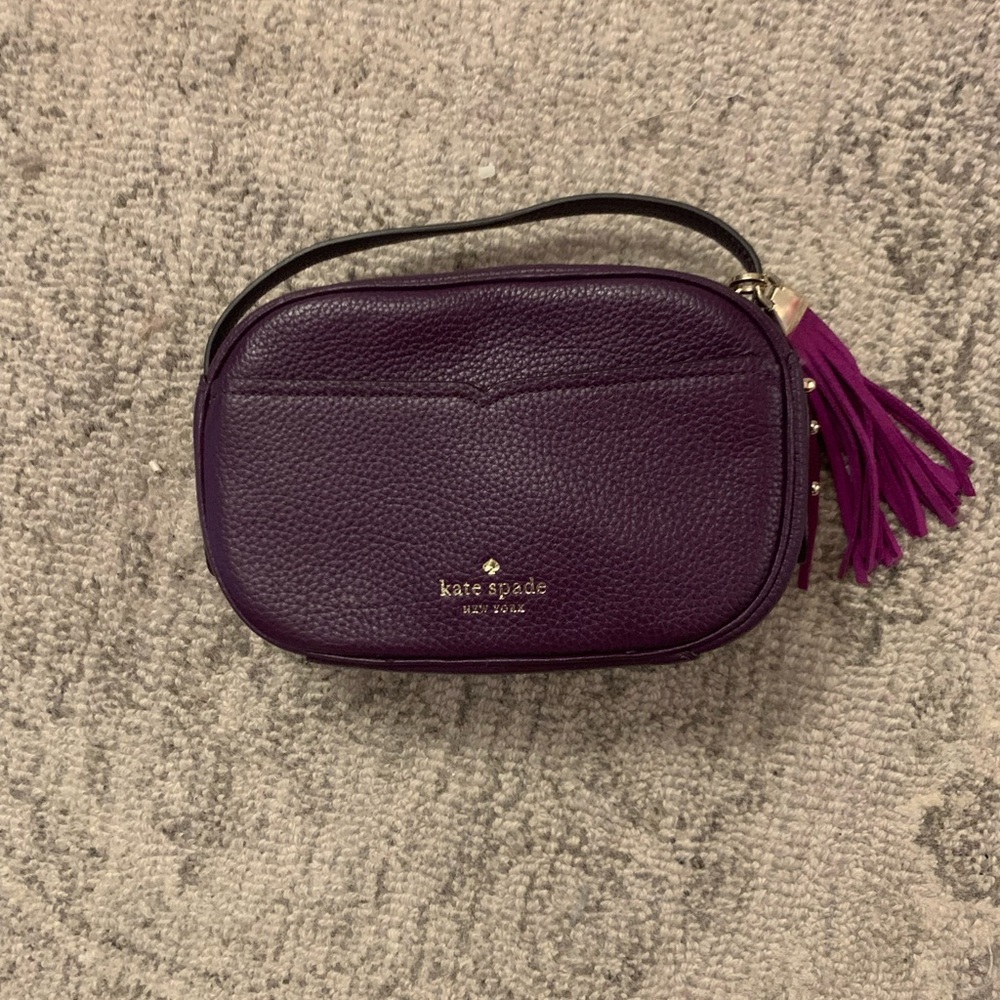 Kate spade purple suede crossbody